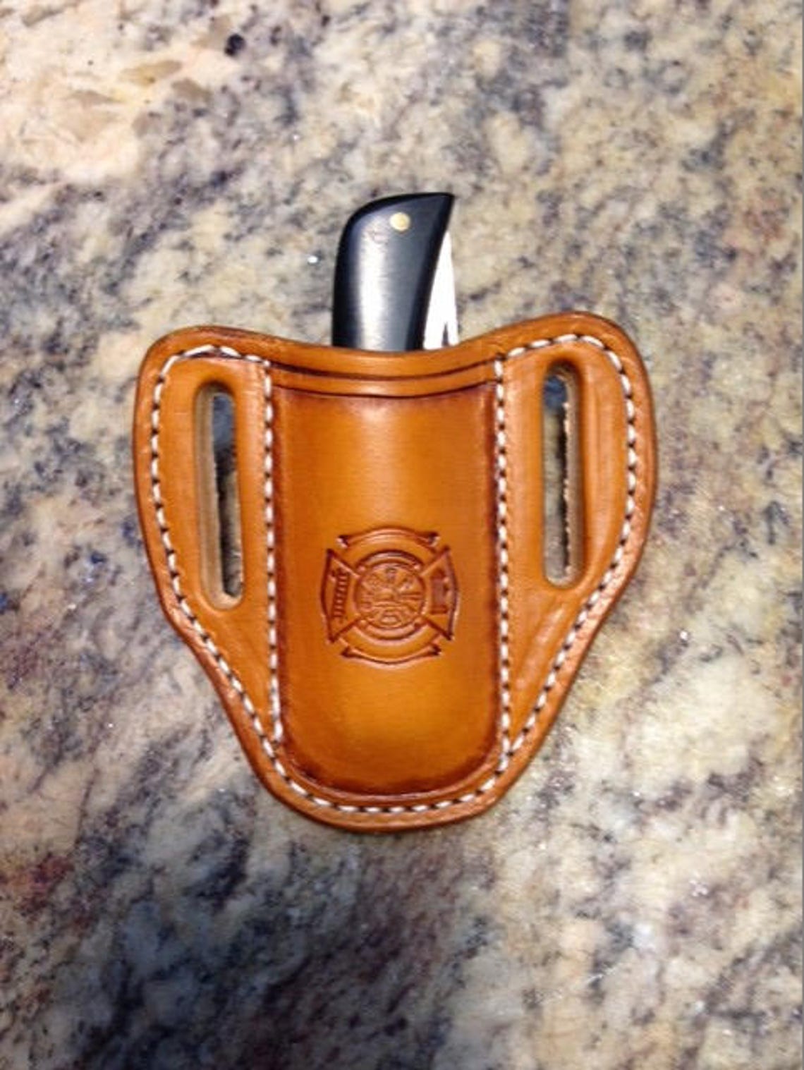 Fireman Cross Vertical Knife Sheath for the Case Sod Buster Etsy