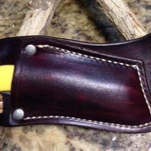 Mahogany Crossdraw for the Sod Buster junior style pocket knife
