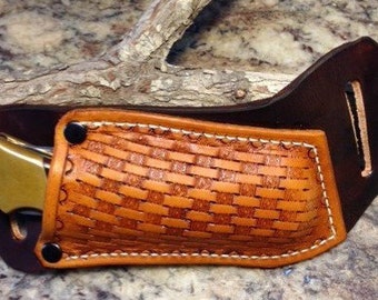 Basketweave Cross Draw for the Buck 110 folder knife