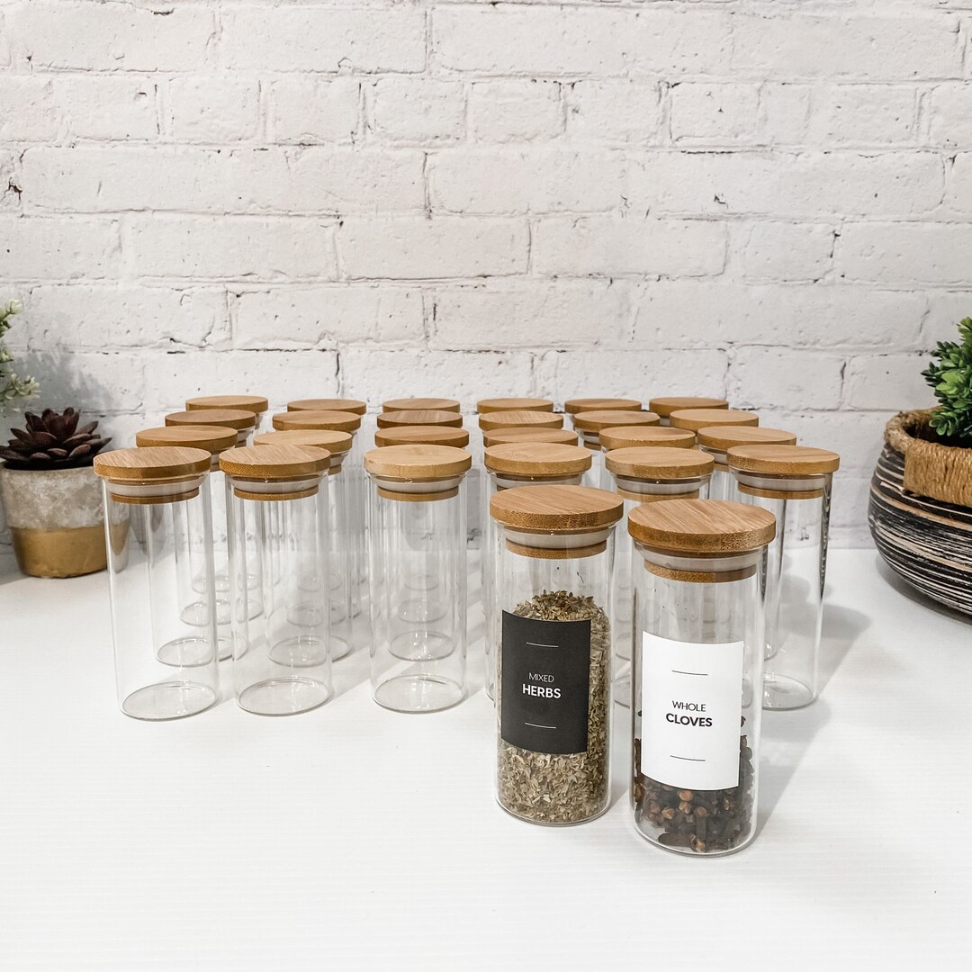 Etsy spice jars hotsell