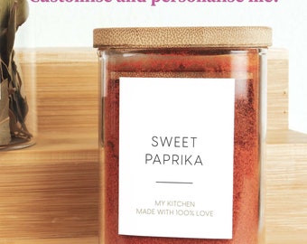 Personalised Custom Spice Labels - Design 27