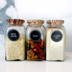 162 water-resistant pantry labels