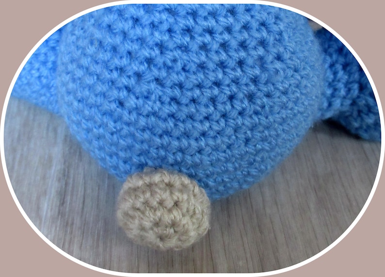 amigurumi child blue pajamas gift Bear crochet beige handmade Christmas Pooh plush child Xmas Doudou birthday