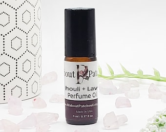 Patchouli + Lavender Roll On Perfume Oil, Hippie Gift, Aromatherapy, All about Patchouli, Patchouli, Gift, Christmas Gift, 100% Patchouli