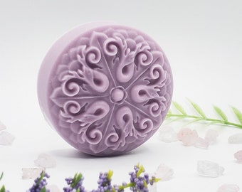 Savon patchouli fleur violette, savon cadeau, cadeau d'anniversaire, tout sur le patchouli, Noël, fête des mères, Saint-Valentin, savon pour homme, unisexe