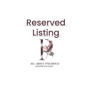 This listing is RESERVED for MYRIAME