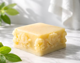 Patchouli Bar Soap, Rose border Soap design, acne & dermatitis, Valentine's day, Birthday, Christmas, Mother's Day, All about patchouli