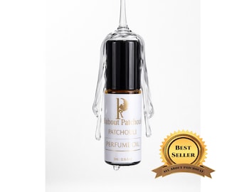 Patchouli + Sandalwood Perfume Oil, Authentic long-lasting perfume, Warm Earthy Unisex Roll On Perfume, Best perfume oil,All about Patchouli