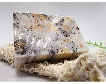 Exfoliating Bag + Soap, Choose your scent, Cotton Linen reusable Soap Bag, Patchouli, Gift, Birthday Gift, all about patchouli, Best Soap