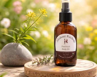 Patchouli Body Oil, remedies for Eczema, acne and dermatitis, Patchouli Oil, Healing Oil, Birthday Gift, All about Patchouli, hippie Gift