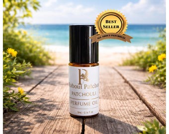 Amber Patchouli Perfume Oil, Cozy Earthy Scent, Long Lasting Everyday Fragrance, All about Patchouli, Gift, Christmas Gift, 100% organic