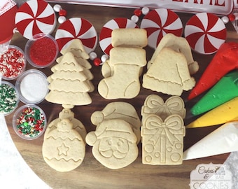 Santa Christmas Cookie Decorating Kit – DIY Holiday Activity