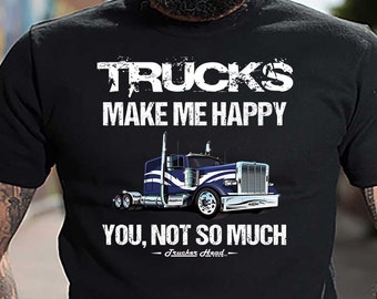 44th Birthday Present Truck Driver 44 Years Trucks' Men's T-Shirt