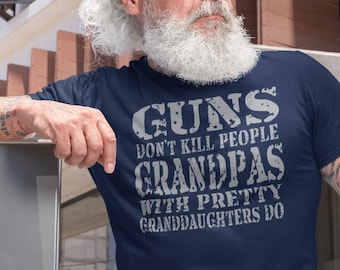 Funny Grandpa T-Shirt: Granddaughters Graphic Tee, Gift for Grandfather