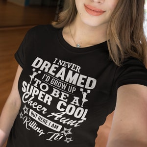Cheer Aunt shirt, Super Cool Cheer Aunt, Cheer aunt gift