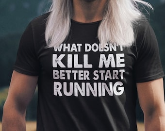 T-shirt citation drôle : cadeau de course sarcastique