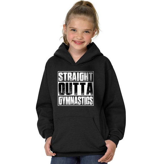 Straight Outta Gymnastics Hoodie Youth Gymnastics Gift