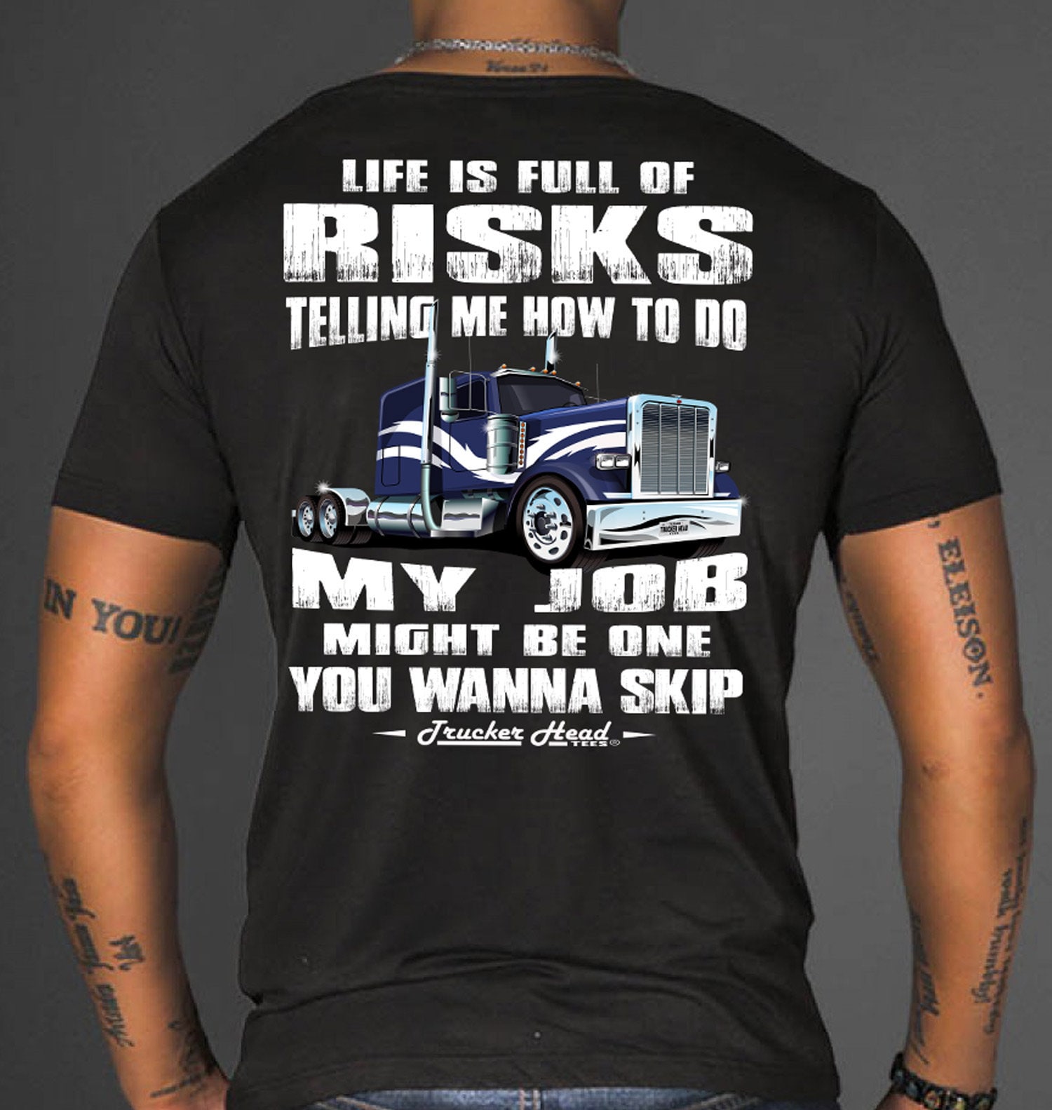 Funny Trucker Shirt, Funny Trucker Gift For Truck Drivers Big Rig Men  Trucking T-Shirt - TeeNavi