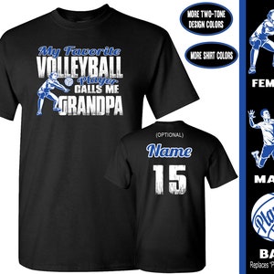 Volleyball Grandpa Shirt | My Favorite Volleyball Player Calls Me Grandpa | Volleyball Grandpa Gift
