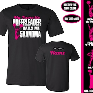 Cheer Grandma Shirt: My Favorite Cheerleader Calls Me Grandma