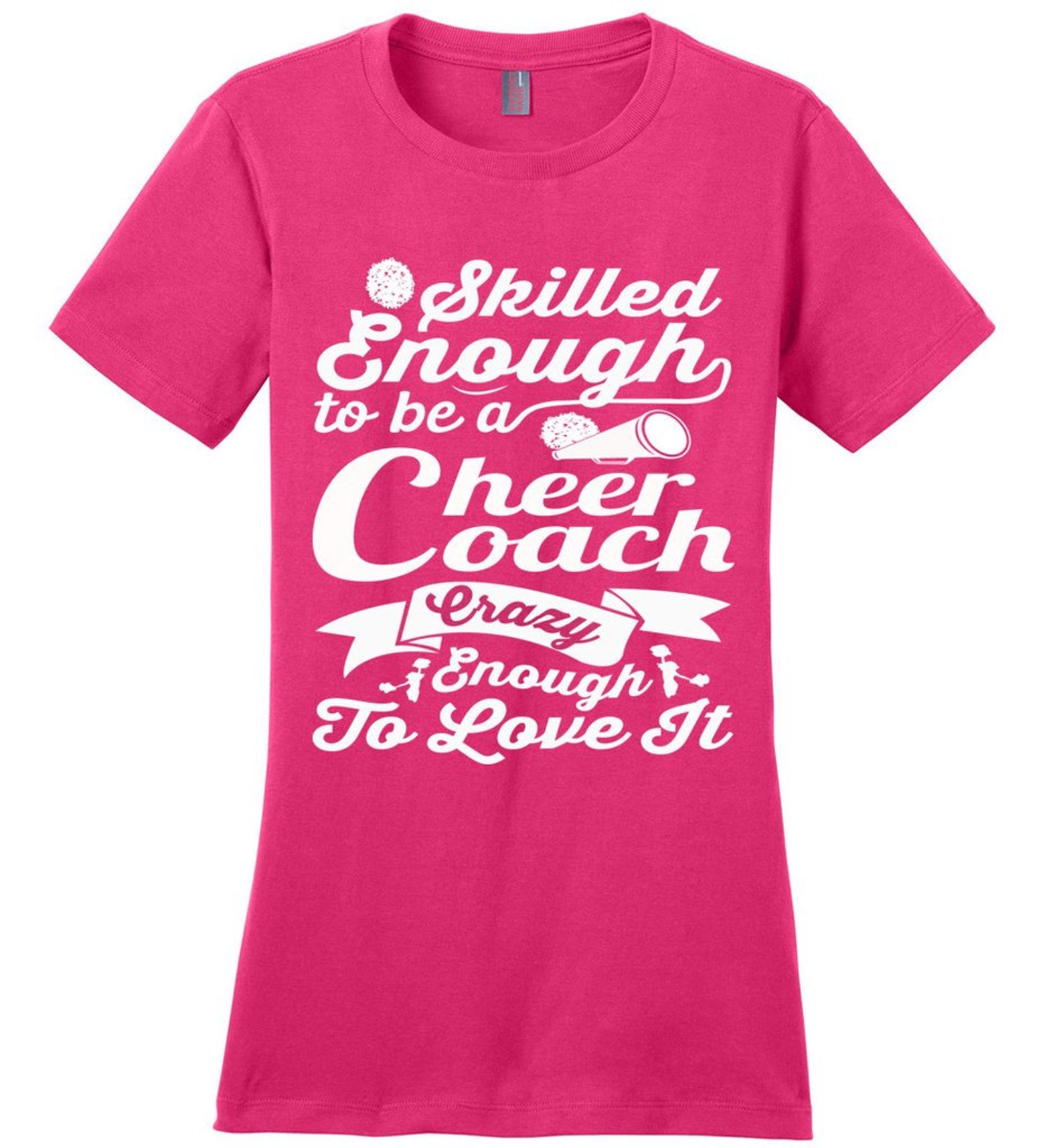 Cheer Coach Shirt Cheer Coach Gift Crazy Enough to Love It Etsy