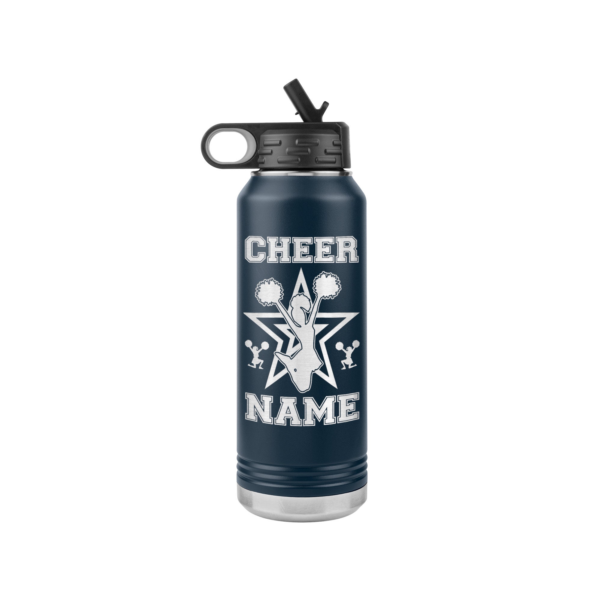 Cheer Water Bottle, Cheerleading Water Bottle Tumbler, Cheer Gifts,  Personalized. Gifts for Cheerleaders 