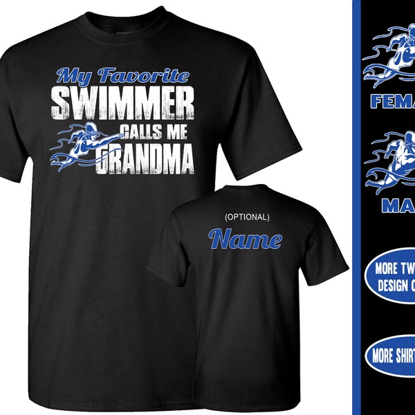 Swim Grandma Shirt | My Favorite Swimmer Calls Me Grandma | Swim Grandma Gift