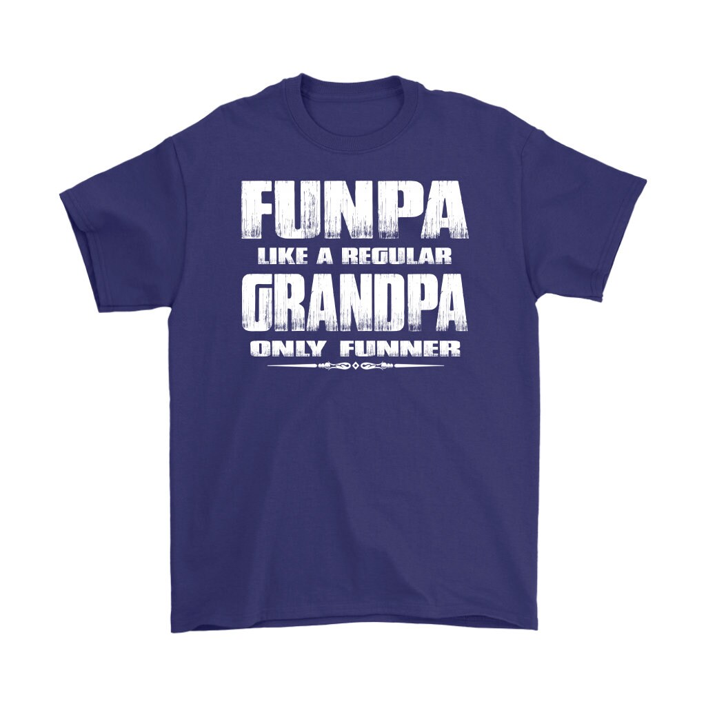 Funny Grandpa Shirt: Funpa 100% Cotton Tee - Etsy