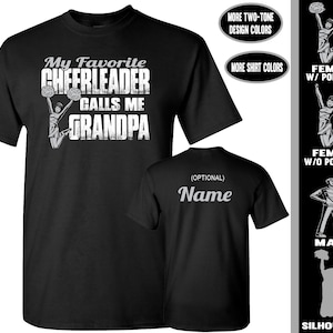 Cheer Grandpa Shirt: My Favorite Cheerleader Calls Me Grandpa