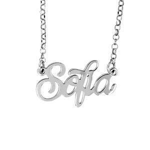 Necklace with hypoallergenic 925 silver name image 1