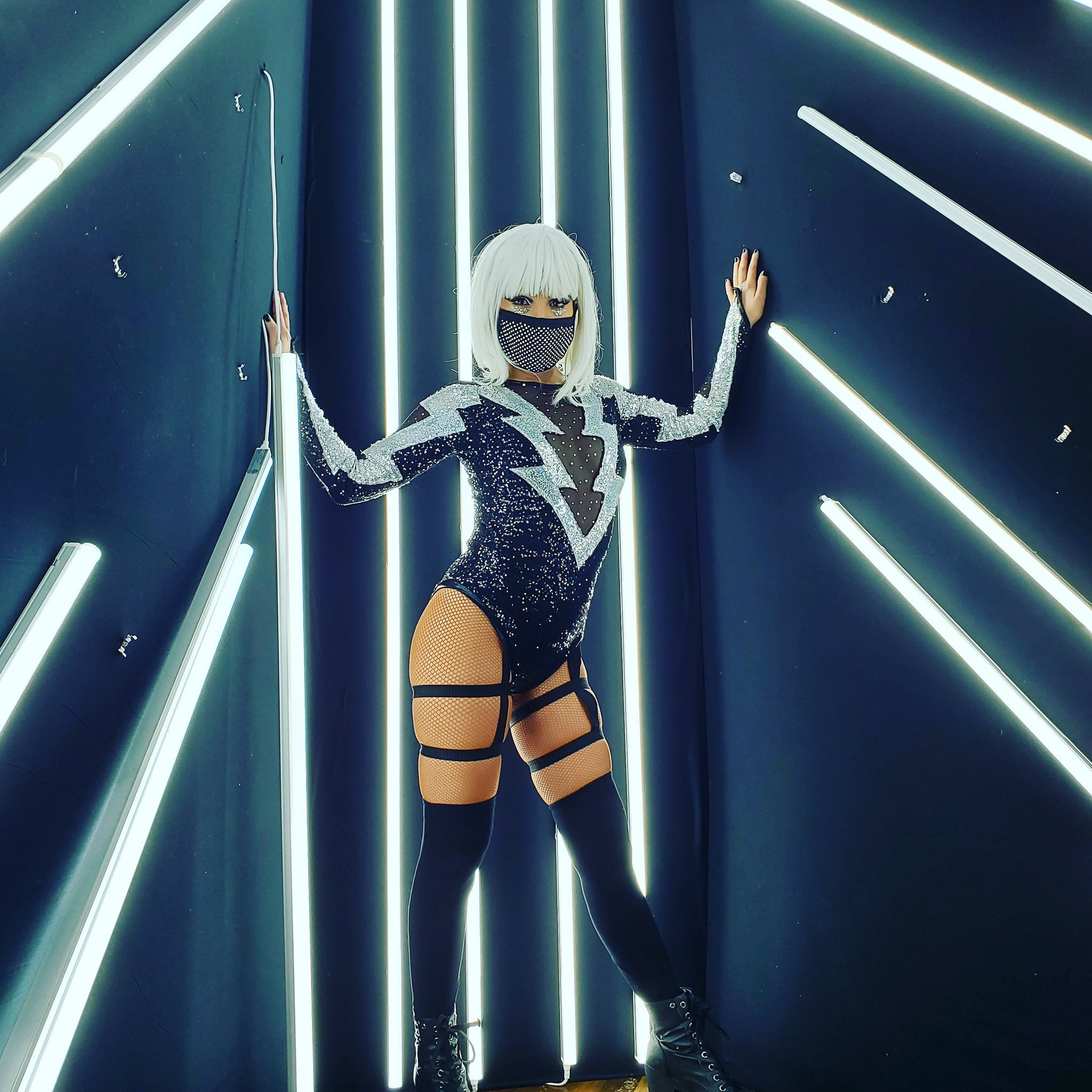 Electric Long Sleeve Women's Bodysuit Etsy