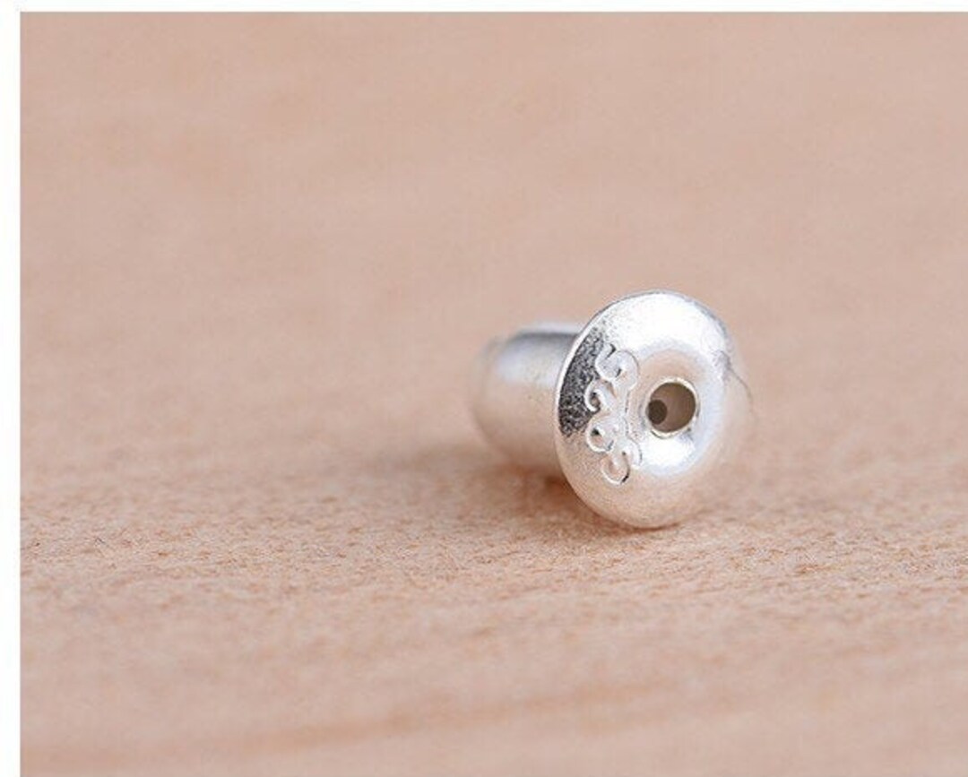 Sterling Silver Clutch Earring Backs Bullet Earring Backs Etsy