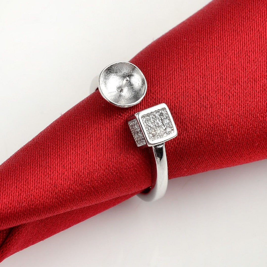 Schlichter Designer Ring Silber 925 Matt Runde Schiene - Leguan Schmuck