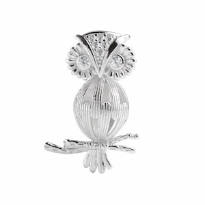 Owl Cage Love Wish Pearl 925 Sterling Silver Pendant Lockets CDSWP41