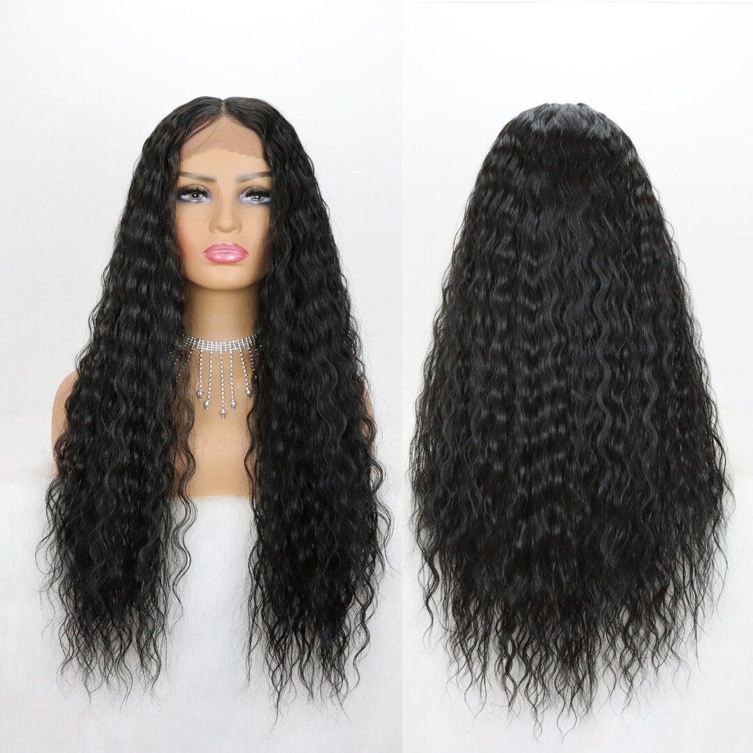 Long Lace Front Wig for Women - Synthetic Hair - Natural Looking - Etsy