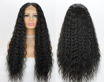 Long Lace Front Wig for Women - Synthetic Hair - Natural Looking