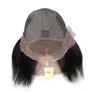 Human Hair Lace Front Wig Kinky Straight image 6