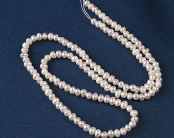 3mm Glass Faux Pearls strand White 230+ beads craft jewellery making 