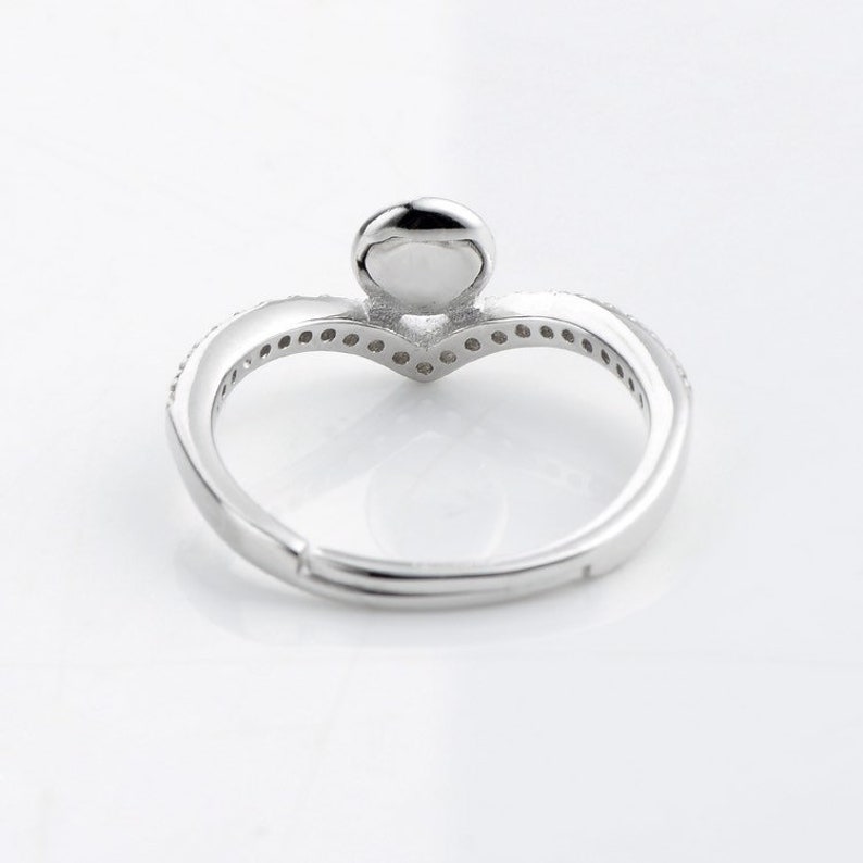 925 Sterling Silver Zircon Jewellery Ring Findings CD9RM77