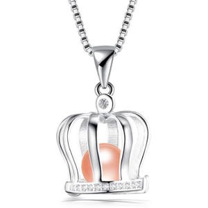 Wisiorek Crown Cage ze srebra próby 925 z perłą CZ Love Wish CDSWP18