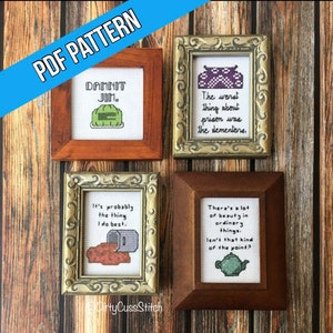 The Office mini cross stitch pattern PDF set