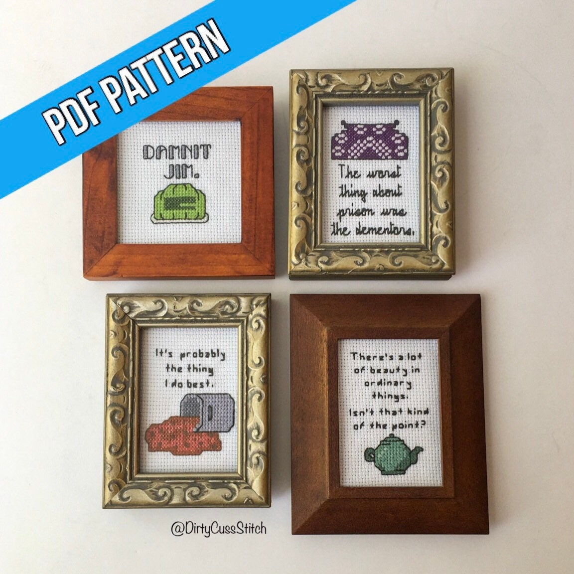 The Office Mini Cross Stitch Pattern PDF Set - Etsy