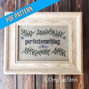 Perfectenschlag Dwight Schrute PDF cross stitch pattern download