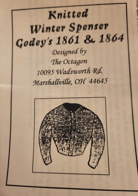 Patrón de tejido Chaqueta Spenser de invierno de la Guerra Civil