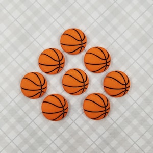 Decorative Basketball Magnets, Set of 8, Calendar Marker, Game Trackers, Sports Magnets, Fridge Magnet, Slam Dunk, Hoops, Free Throw, Swish