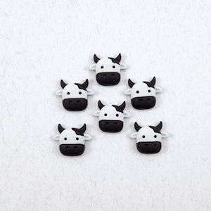 SUPER STRONG! Moo Cow Moo Decorative Magnets, Set of 6, Cow Magnets, Farm Magnets, Farmhouse Magnets, Bovine Magnets, Animal Magnets, Cuties