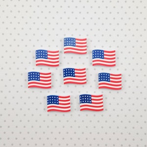 ¡SÚPER FUERTES! Imanes decorativos con la bandera de EE. UU., juego de 8, Día de la Independencia, 4 de julio, Estrellas y barras para siempre, Dios bendiga a América, Libertad