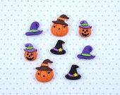 SUPER STRONG! Spooky Halloween Decorative Magnets, Set of 8, Halloween Magnets, Halloween Icon Magnets, Trick Or Treat Magnets, Boo, Eek