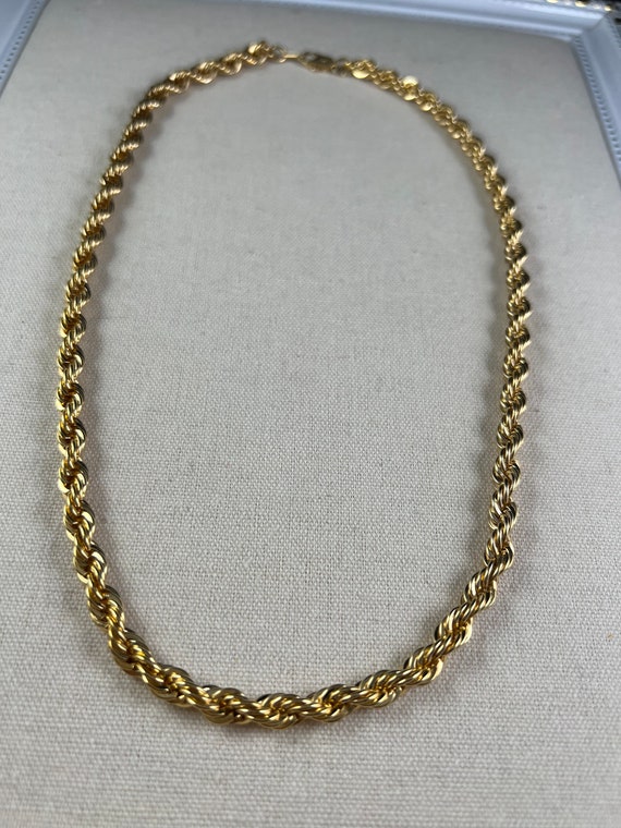 Vintage Gold Rope Chain/ Vintage Jewelry/ Vintage/ Vintage Etsy