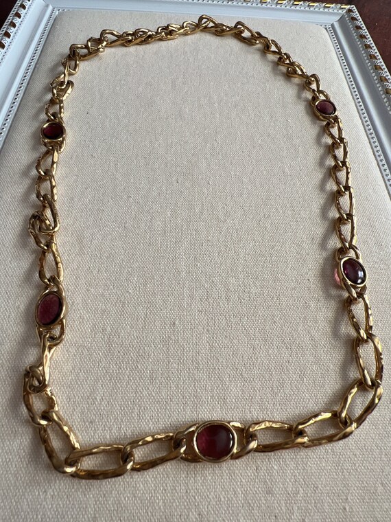 Vintage Necklace/ Vintage Jewelry/ Vintage Gold/ … - image 1